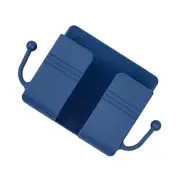 Wall Mounted Organizer Storage Box Remote Control Mobile Phone Plug Holder BLUE