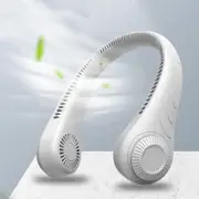 Mini Neck Fan Bladeless Hanging Air Cooler USB Rechargeable Portable Personal Fan, Leafless Neck Cooler, USB Cooling Neckband