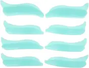 Happyyami Reusable Lash Lift Pads 4 Sets Silicone Eye Patches for Eyelash Perm Lash Lift Kit Rods Soft Lash Tools Green