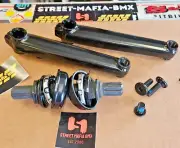 FIT BMX bike 3 PIECE CRANKS 170mm w 19mm USA loose BB old school GT Haro SE DK