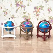 1:12 Scale Dollhouse Miniature Rolling World Globe Wooden Stand Magic Laboratory