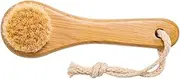 DRESSOOS Facial Cleansing Brush Gentle Exfoliating Handle Brush for Deep Pore Cleaning Natural Bamboo Animal Hair Scrubber Safe for All Skin Types for Daily Face Washing