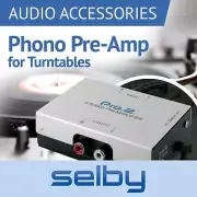 Pro 2 Inline Phono Preamp Pre-Amp Stereo Audio Vinyl Record Player Turntable