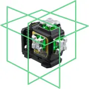 Firecore Laser Level 360 Self Leveling Kit, Heavy Duty 3 x 360° Green Cross