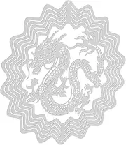CLISPEED Dragon Wind Spinner Pendant for Outdoor Garden Durable Decor with Aesthetic Appeal for Patios and Balconies Built