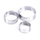 3pcs/set stainless steel round circle shaped cookie cutter biscuit pastry mE-*-