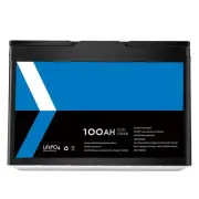 Gentrax 12V 100Ah Lithium Iron Phosphate Battery LiFePO4 Rechargeable Camping RV