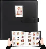 640 Pockets Photo Album for Fujifilm Instax Mini 12 11 90 70 9 8+ 8 40 Instant Camera, For Polaroid Snap/PIC-300/Z2300/ SocialMatic Instant Cameras & Zip Instant Printer (Black)