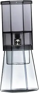 [yuksok] Iced Coffee Maker Glass Coffee Pot Portable Practical Coffee Machine Iced Coffee Brewer Glass Coffee Pitcher for Parties Cafe, Black