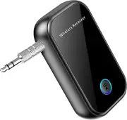 Bluetooth 5.3 Receiver for Car, Low Latency & Long Battery Life, Aux 3.5mm