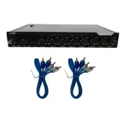 Massive Audio 7 Band Graphic Equalizer EQ7X + Male to Male 18" R2RCA18IN