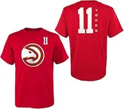 Outerstuff Trae Young Atlanta Hawks #11 Juniors Boys Size 4-18 Vertical Name & Number T-Shirt
