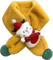 [TOZLU] Wool Scarf for Kids Winter Christmas Plush Shawl Scarf Christmas Ornaments for Children Kid X