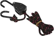 Boat Kayak Canoe Tie Down Straps 1/4 Ratchet Straps Hooks Pulley Rope Lock
