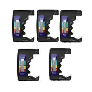 5Pcs Digital Battery Tester LCD Display AA/AAA/9V/1.5V Button Cell Battery6830