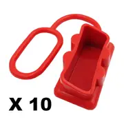 Dust Cap Red x10 to Suit 50 Amp Anderson Plug Dual Battery 50a End Cap