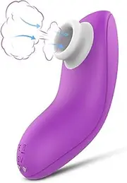 Single Vibrator, Smart Sex Toy, Clitoral Sucker, Intimate Stimulator 9 Sucking Modes, USB Charging,Purple