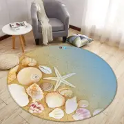 3D Beach Starfish Shell Conch O117482 Game Rug Mat Elegant Photo Carpet Mat Fay