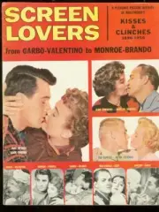 MAG: SCREEN LOVERS MAGAZINE 1955-BRANDO-VALENTINO-GABLE VG/FN