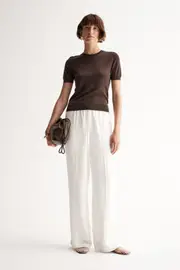 Ash Knit Tee Chocolate Size 4 | Elka Collective