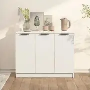 Sideboard White 90.5x30x70 cm Engineered Wood