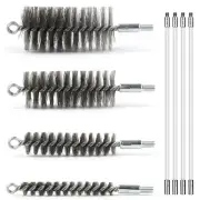 50 in Pipe Cleaning Brush Set with Stainless Steel Bristles, Wire Brush with ...