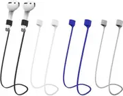 Lertenys AirPods Magnetic Anti-lost Strap, Colorful Soft Silicone Sports Lanyard, Neck Strap