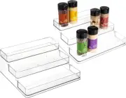 3-Tier Spice Rack Organizer - Versatile Storage Shelf for Kitchen, Bathroom, Bed