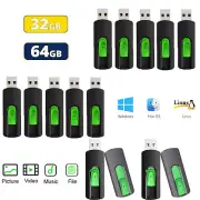 USB 2.0 Pen Thumb Drive Memory Stick Flash Drive 32GB 64GB Lot Storage USB Stick