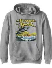 Disney The Jungle Book Gray Pullover Hoodie Sweatshirt Youth Size Medium New