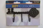 Decorative Ornamental Key Hook Hanger Rack Holder Wall Decor 5-1/2"X2-1/2"
