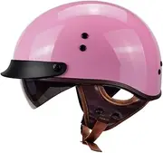German Vintage Half Motorcycle Helmet, Half Helmets DOT/ECE Certified Retro Open Face Motorcycle Jet Helmet for Cycles, Motorcycles, Cruiser, Scooter D,M57-58cm