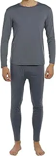 [ViCherub] Men's Thermal Underwear Set Fleece Lined Long Johns Winter Base Layer Top & Bottom 1 or 2 Sets for Men