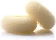 Hair Donut Bun Maker Blonde, Ring Style Bun, 2PCS Chignon Hair Increase Doughnut Shaper for Thick and Long Hair (X-Large, 4.5 Inch/Beige)