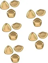 Ciieeo 5sets Stainless Steel Plate Fruit Plate Condiment Dishes Dipping Sauce Dish Appetizer Serving Plate Salad Soy Sauce Tray Dessert Bowls Stainless Steel Snack Bowls Dip Bowls 3pcs*5