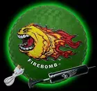 FireBomb™ Rechargeable Glowing LED DodgeBomb™ Playground Ball - 5 inch - Green