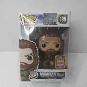 Funko Pop Vinyl Heroes DC Justice League Aquaman Motherbox # 199 + Protector