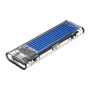 Orico USB 3.1 Type C Gen 2 M.2 Enclosure Transparent Blue