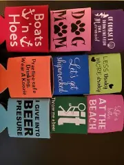 Set of 6!!!! Beer can Koozie Cooler! If you want custom we do that as well!