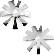 WELANE French Tip Tool, 2 PCS French Manicure Nail Art Tool for DIY Decoration Stencil Tools (18 Shape)
