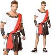 BR Mens Julius Caesar Costume Roman Fancy Dress Toga Emperor Greek Ancient Tunic Black