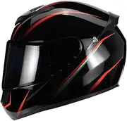 MagiDeal Helmet Full Face Helmet with Visor Comfortable Travel Dirtbike Detachable Washable Liner Motorbike Protective Gear, XL