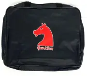Excalibur Electronics Carrying Case w/ Zipper Knight Horse Chess Sets Black Bag