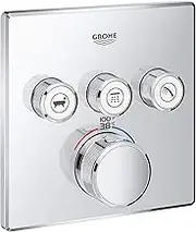 GROHE 29142000 Grohtherm Smart Thermostatic Trim with Control Module, Starlight Chrome