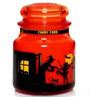 Yankee Candle Halloween "CANDY CORN" ~ Medium 14.5 oz ~ WHITE LABEL~ RARE ~ NEW