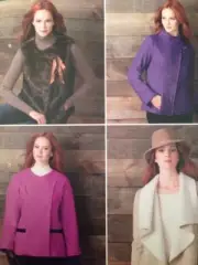 Simplicity Sewing Pattern 1758 Ladies Misses Jackets Vest Size 16-24 Uncut