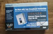 Linksys Phone Adapter Vonage with 2 Port Voice Over IP VOIP PAP2 Factory Sealed
