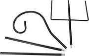 VANZACK Stylish Iron Shepherd Hook Decorative Outdoor Plant Hanger for Bird Feeders Flower Pots