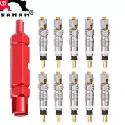 10 Pack Bicycle Bike Tire Tube Presta to Schrader Valve Stem Adapter Converter