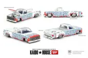1:64 Chevrolet Silverado Dually on Fire V2 -- KaidoHouse x Mini GT KHMG157